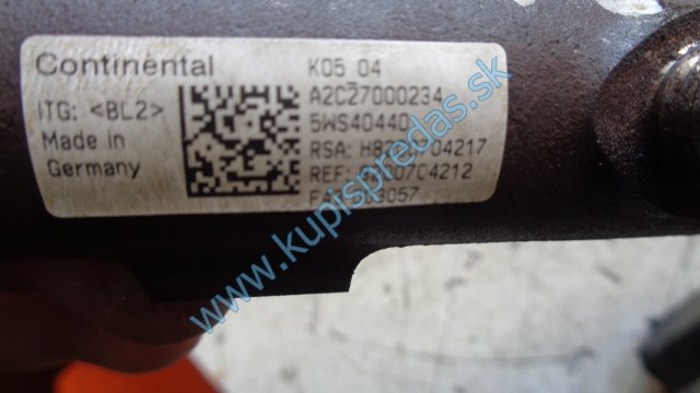 vstrekovacia rampa na renault fluence 1,5dci,, A2C2700234